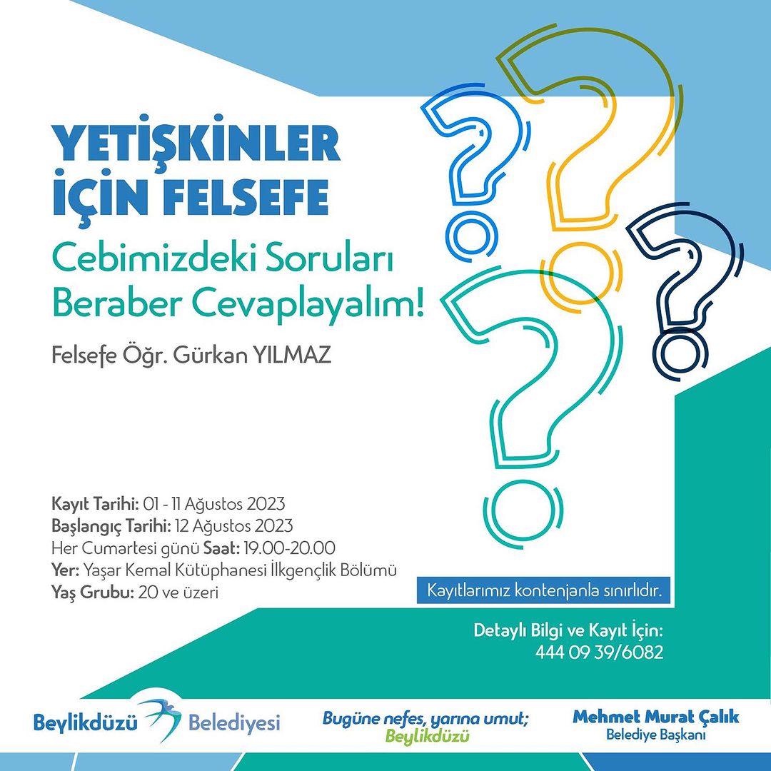 Beylikdüzü Belediyesi - Yetişkinler İçin Felsefe